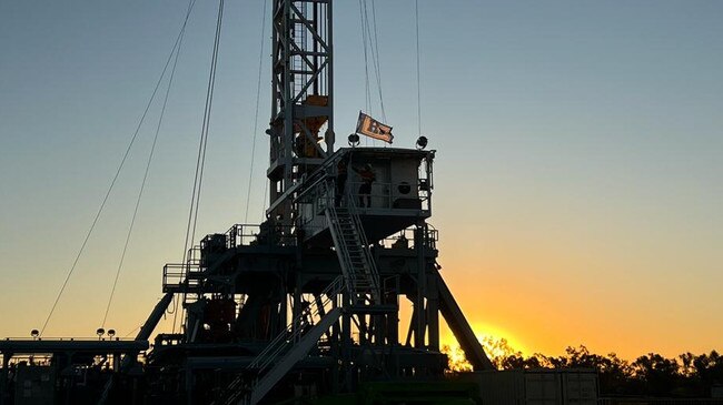 A Tamboran rig at the Shenandoah South field.