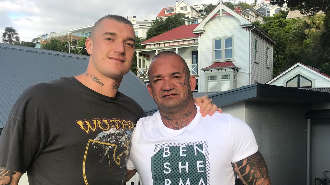 Dustin visits with his dad Shane in New Zealand.