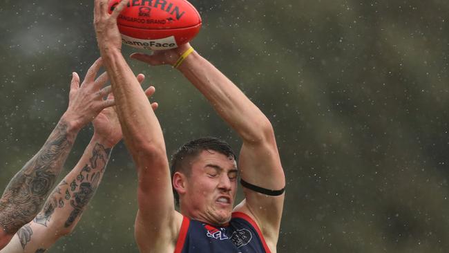 Matt Wetering kicked eight goals for Springvale Districts. Picture: Stuart Milligan