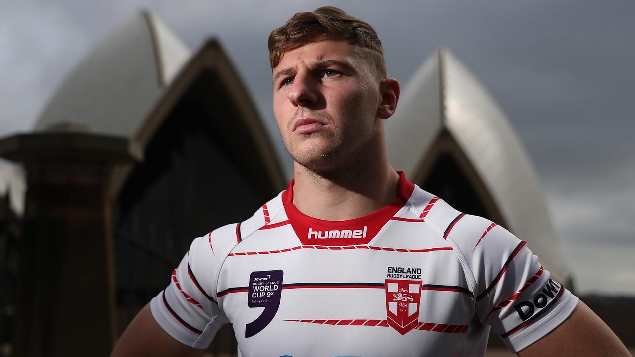England's George Williams during the Rugby League World Nines media day in Sydney.
