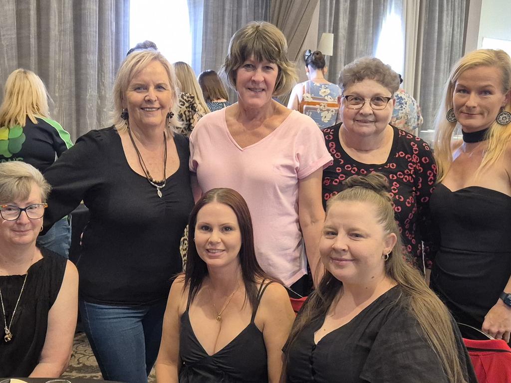 Front, Donna Quinn, Yvonne Lauff,Lynnette Dawes, Back, Bev Hidasi, Bernie Lamb, Christine Wilcox and Catherine Fridh