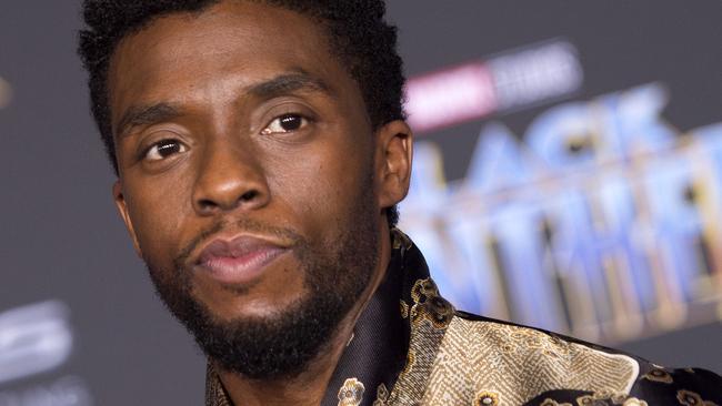 (FILES) In this file photo taken on January 29, 2018 Actor Chadwick Boseman attends the world premiere of Marvel Studiosâ "Black Panther," in Hollywood. - August 28, 2020 Chadwick Boseman died of cancer, he was 43. (Photo by VALERIE MACON / AFP)