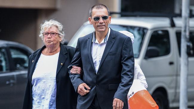 Derrick Belan arrives at the Parramatta Local Court in 2018, where he pleaded not guilty to misusing union branch funds. Picture: AAP Image/Brendan Esposito