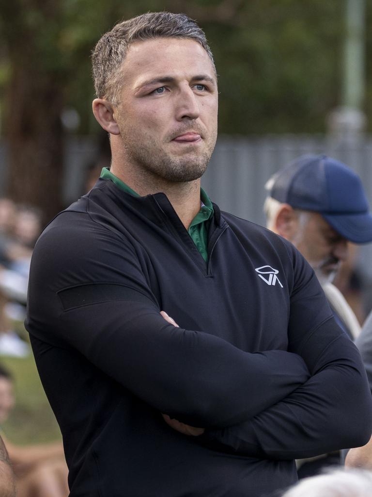 Sam Burgess coaching the Orara Valley Axemen.