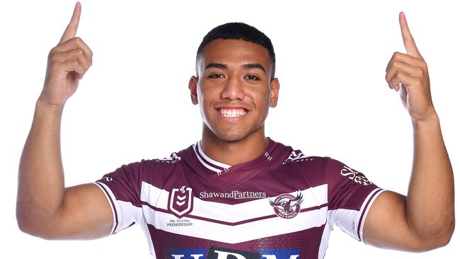 Albert Hopoate made his NRL debut in 2020. Picture: Gregg Porteous NRL Photos