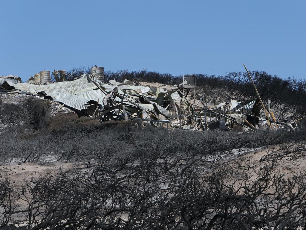 The remains of the Southern Ocean Lodge luxury resort. Picture: Emma Brasier