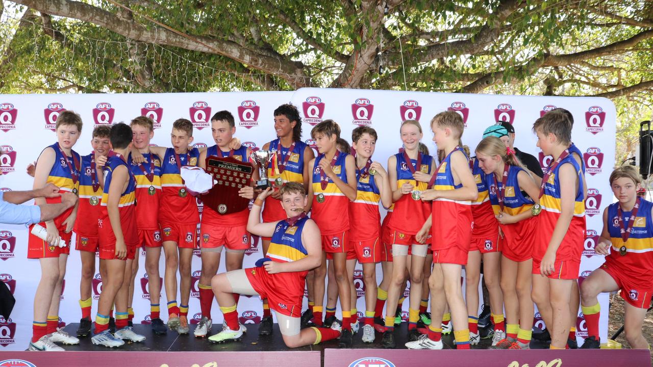 Gladstone Suns won the Under 13's grand final for AFL Capricornia. Picture: Supplied