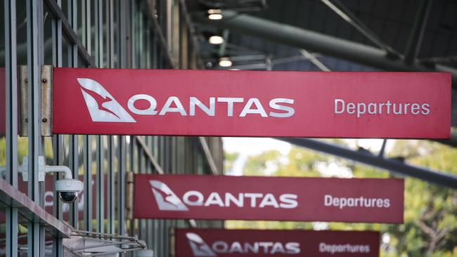 SYDNEY, AUSTRALIA : Newswire Photos  SEPTEMBER 04 2023: A general view of signage at the Qantas Departures terminal at Sydney Domestic Airport. NCA Newswire / Gaye Gerard