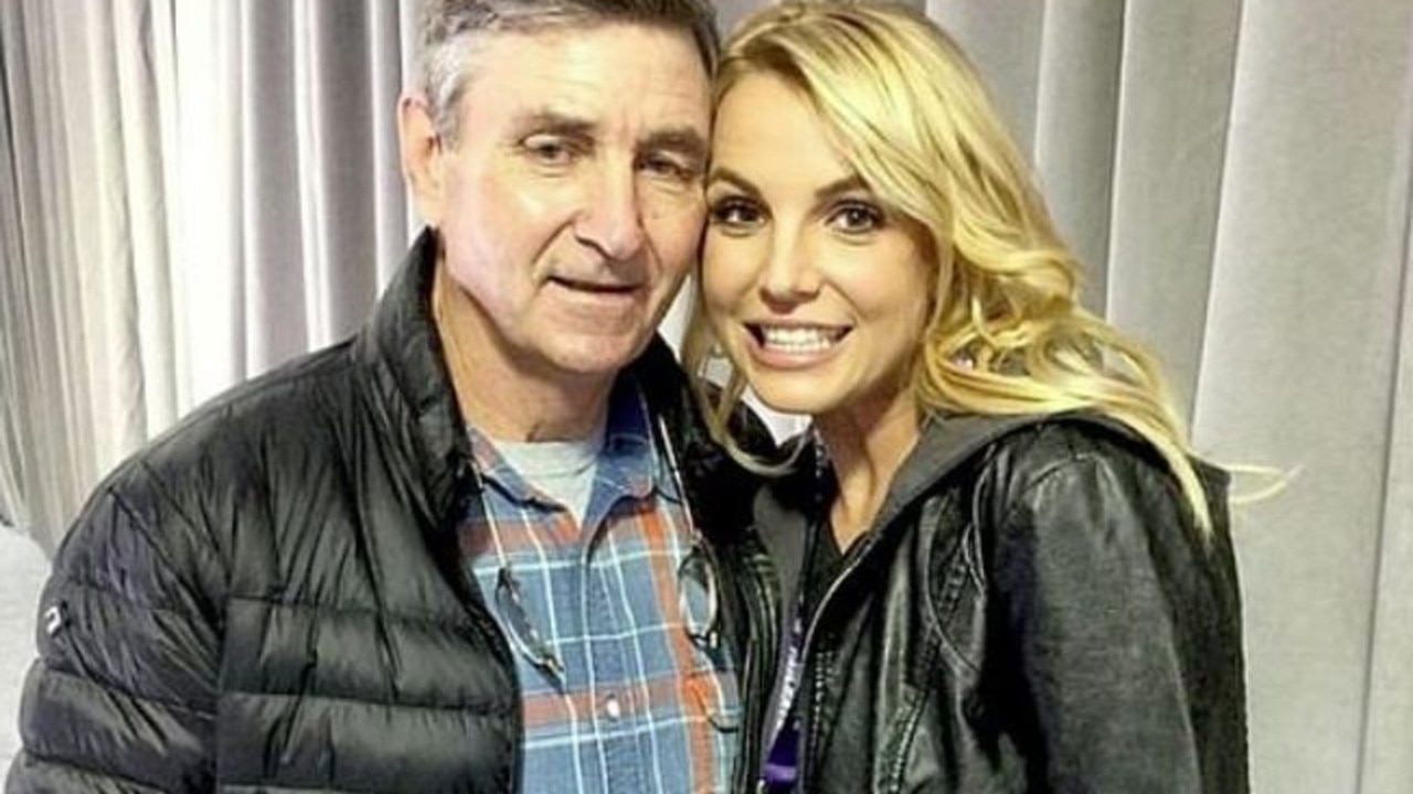 Britney Spears with dad Jamie. Picture: Instagram