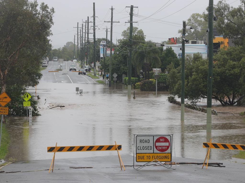 Siganto Dve at Oxenford, Gold Coast, was closed due to floodwaters. Picture: Glenn Hampson