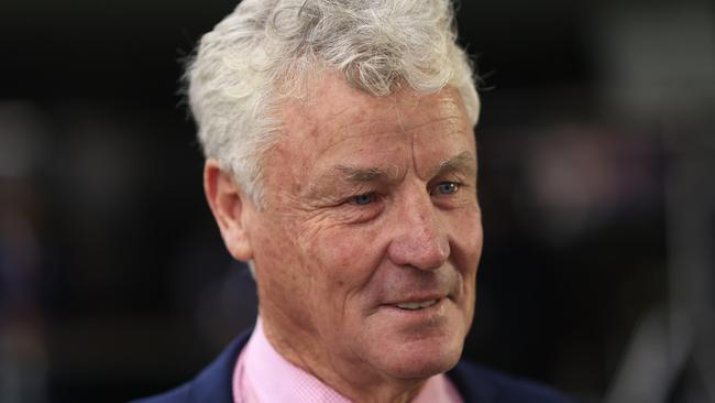 KEMBLA GRANGE, AUSTRALIA - NOVEMBER 20: Greg Hickman looks on after winning the Warra with Eleven Eleven during Sydney Racing at Kembla Grange Racecourse on November 20, 2021 in Kembla Grange, Australia. (Photo by Mark Evans/Getty Images)