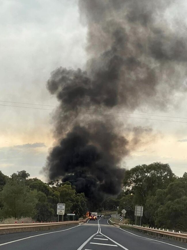 Scene of the crash. Picture: Kirsty Ann Russell