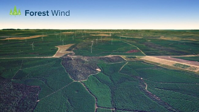 Forest Wind said once finished the renewable energy hub will be able to power one quarter of Queensland homes.