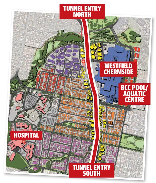 Concept map for Chermside tunnel