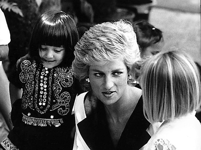 Diana, Princess of Wales visiting Dr Barnardo's Home in Auburn in 1988.