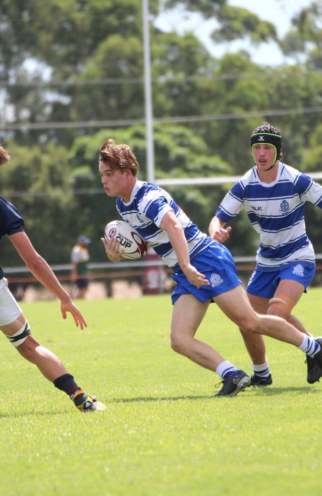 Ballymore Cup rugby action at the Albany Creek Brumbies Junior Rugby Union Club on Friday, April 12, 2024.