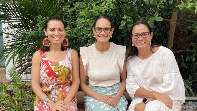 Dr Kiarna Brown (right) is leading the Top End Alliance alongside Jessica Murray and Marissa Smiler. Picture: Supplied