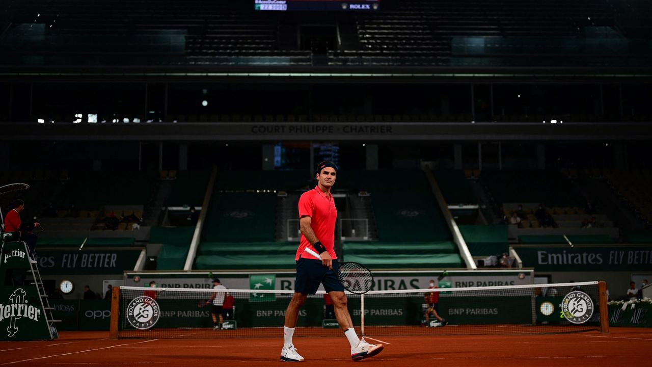 French Open 2021, Roger Federer beats Dominik Koepfer at empty Roland Garros, scores, news
