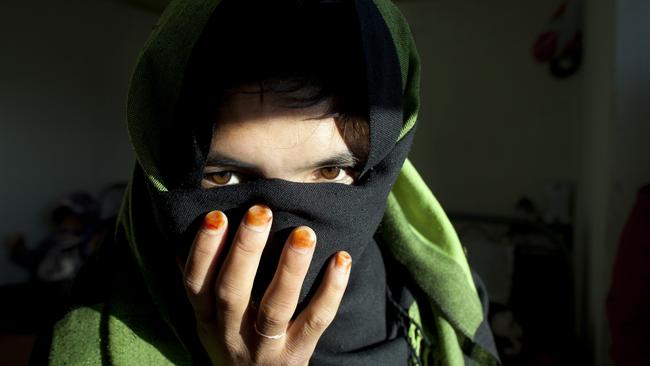 A teenager who was once a child bride resides at a women’s shelter and safe house in Afghanistan. Picture: Getty