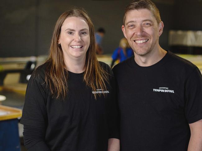 Owners of the Devonport Tenpin Bowling Kerryn Duncan and Mark Vernon are "excited' by the upgrade's reception by the local community.