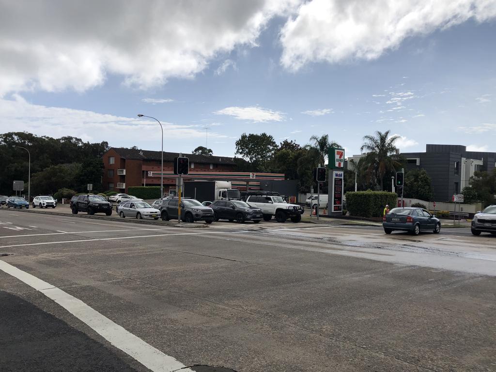 Dee Why, Pittwater Road, Hawkesbury Road: Man on mobility scooter ...