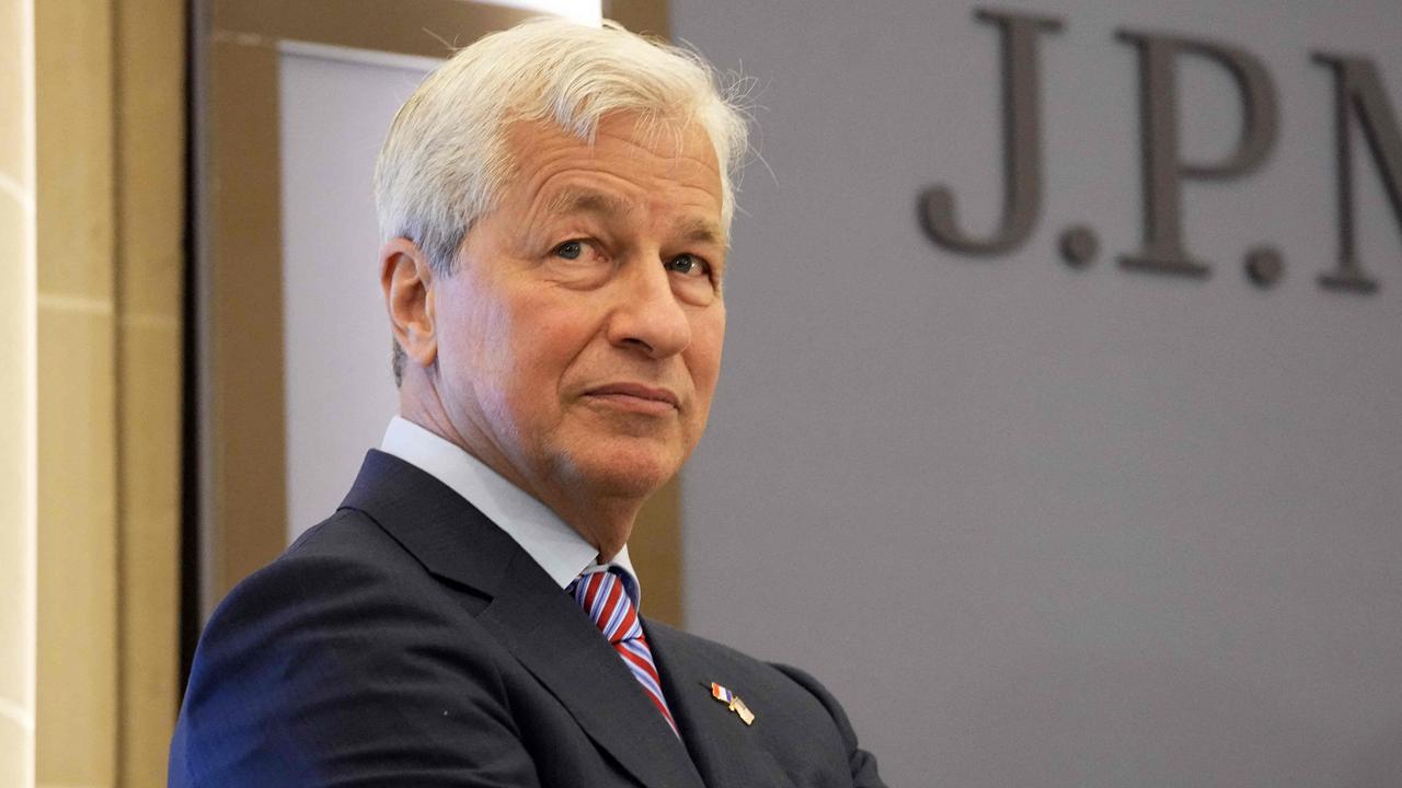 JP Morgan chief executive Jamie Dimon says Gen Z employees are being ‘left behind’ by work-from-home arrangements. Picture: NewsWire / Michel Euler / POOL / AFP