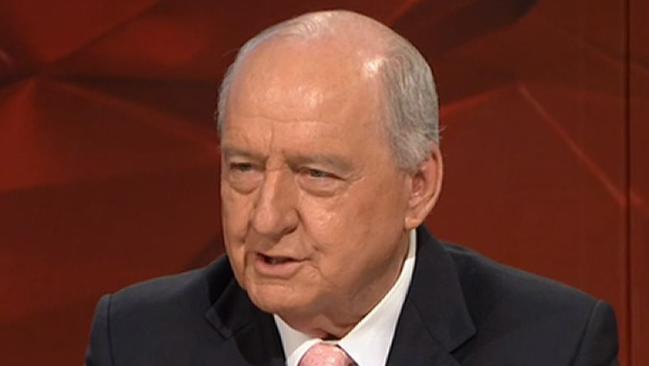 Alan Jones was the subject of a campaign to have him removed from this week’s <i>Q&amp;A</i> line-up. (Pic: ABC)