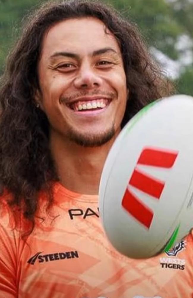 Jarome Luai spotted in Tigers training gear for the first time.