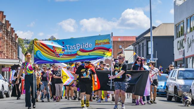 TAS Pride Parade. Picture: Caroline Tan