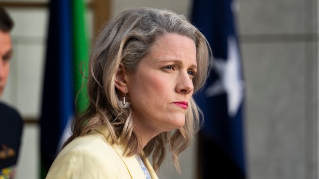 Home Affairs Minister Clare O’Neil urged Australians in the Middle East to evacuate now in light of the rapidly deteriorating conflict. Picture: NCA NewsWire/Martin Ollman