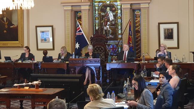 An Adelaide City Council meeting at the Adelaide Town Hall. Picture: Colin James