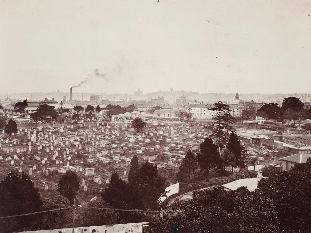 The cemetery stretched across a large portion of land south of the CBD.