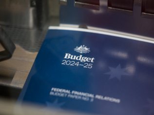 CANBERRA, Australia, NewsWire Photos. May 12, 2024: ÃÂ The 2024-25 Federal Budget papers come off the printer at CanPrint in Fyshwick, Canberra. Picture: NCA NewsWire / Martin Ollman