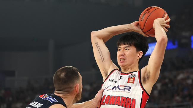 Hyunjung Lee of the Illawarra Hawks, whose club is owned by Trump ambassador Jared Novelly. Picture: Getty Images