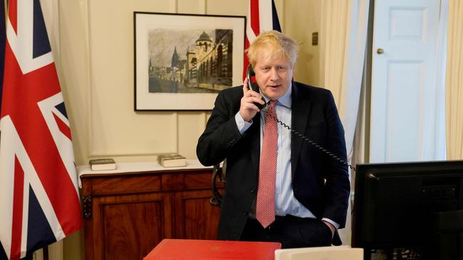 Mr Johnson had a weekly audience with the Queen while he was in office. Picture: AFP