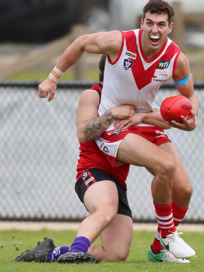 Ararat co-coach Tom Williamson has capped off an outstanding season in the Wimmera league with victory in the Toohey Medal. Picture: Yuri Kouzmin