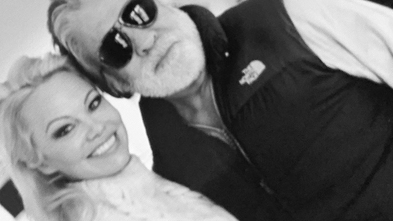 Anderson and Jon Peters. Picture: Pamela Anderson/Instagram