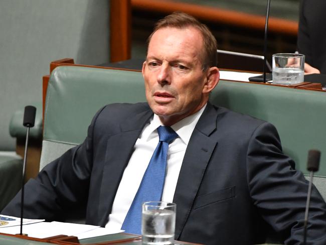 ‘I’m not a fairweather friend’: Former prime minister Tony Abbott discusses his support for George Pell. Picture: AAP