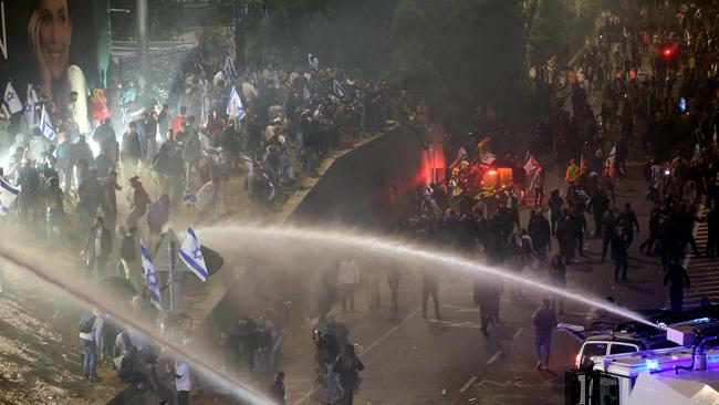 Thousands have taken to the streets in protest at the judicial reforms. Picture: AFP.