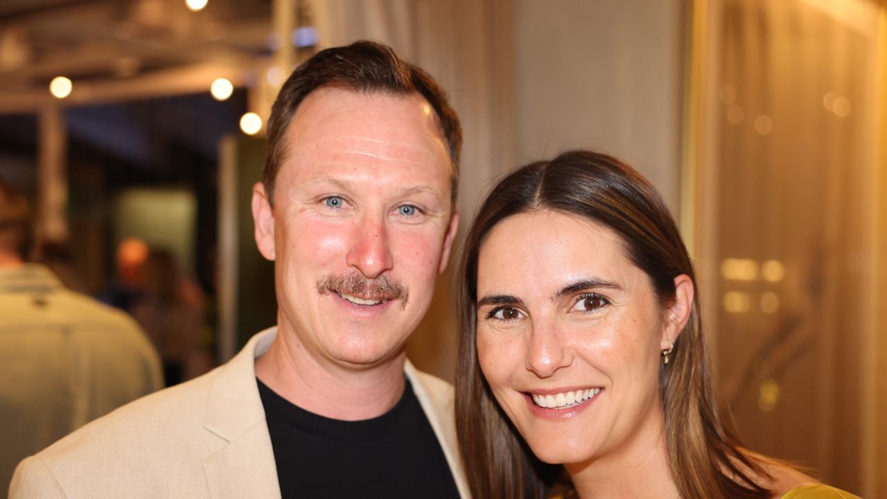 Heath Rackley and Sarah Rackley at the Radcliffe Lawyers 15th year milestone celebration at Blowfish Ocean Grill and Bar Broadbeach. Picture: Portia Large.