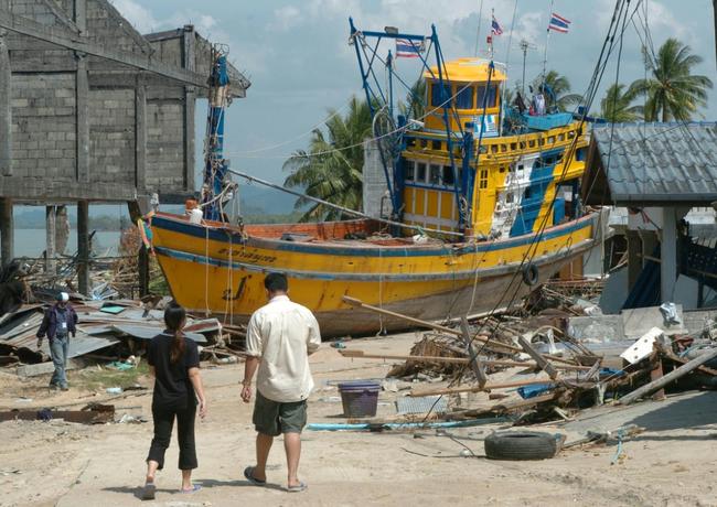 The tsunami devastated communities around the Indian Ocean