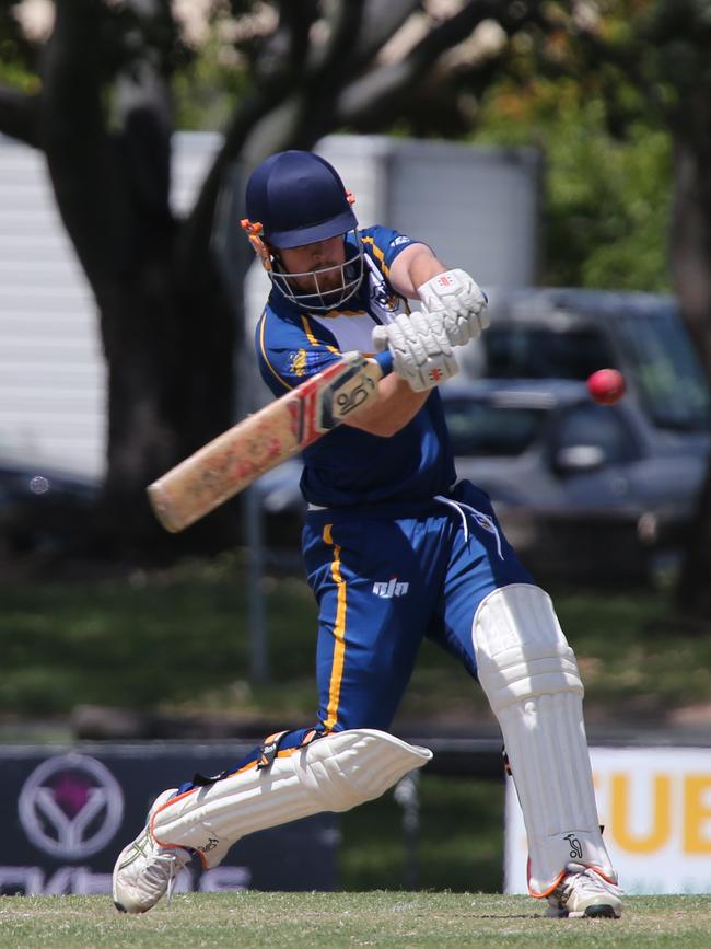 Cricket Gold Coast Kookaburra Cup - Surfers Paradise vs Coomera Hope Island at Sir Bruce Small Park.. Coomera’s Justin Doherty. Picture: Mike Batterham