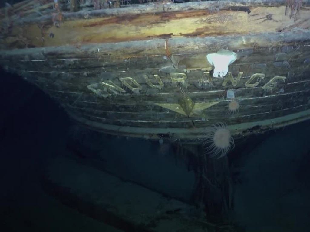 The wreckage of Ernest Shackleton’s ship Endurance is surprisingly well-preserved. Picture: Falklands Maritime Heritage Trust