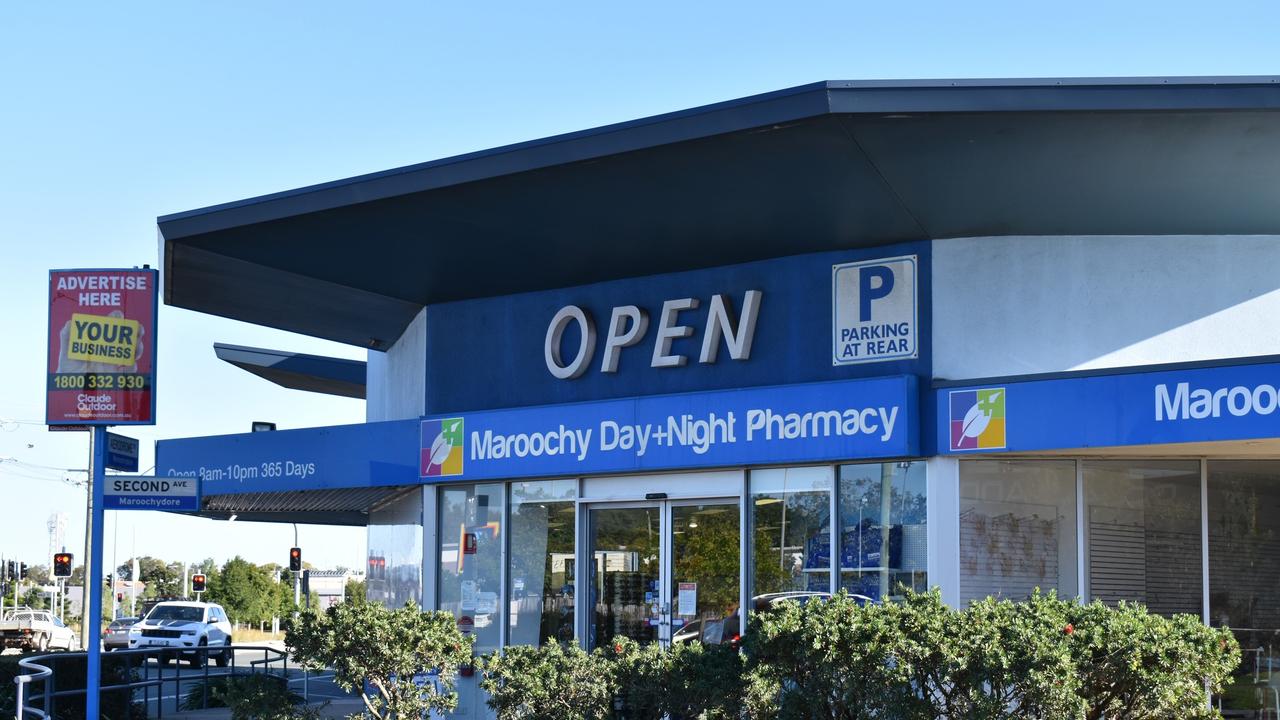 Staff at Maroochy Day and Night Pharmacy were threatened with a replica shotgun during a terrifying robbery on July 3, 2020 night. Photo: Laura Pettigrew