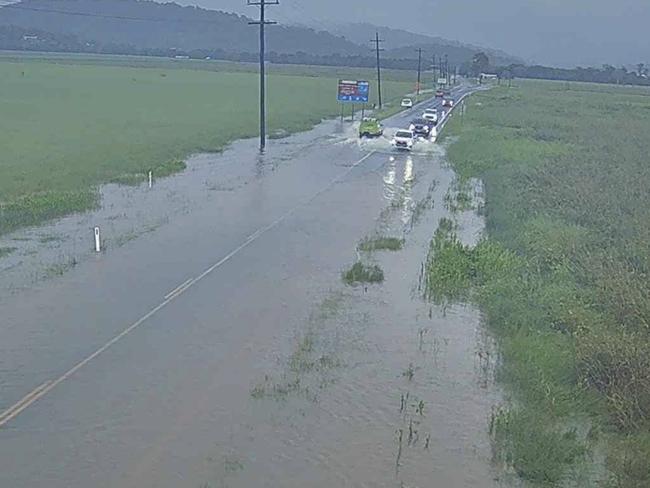 There is currently water over Shute Harbour Road at Hamilton Plains - the road remains open but motorists are urged to drive with caution.