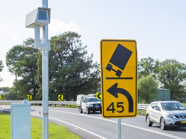 The southbound speed camera at Ulmarra.