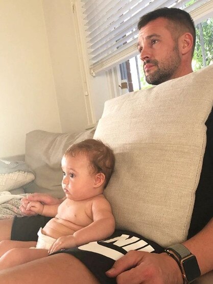 Kris Smith with Mila Elle. Picture: Instagram