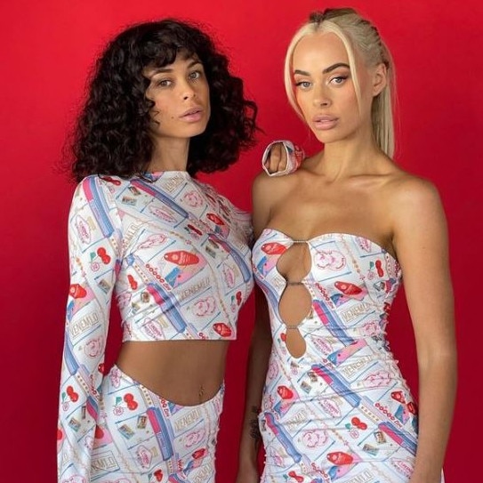 Venem 1.0 clothing brand owner Emily Davies has said she has sought legal advice after discovering her Cali Dream print design on a Valleygirl dress, as well as her brand name. Picture: @venem1.0/ Instagram