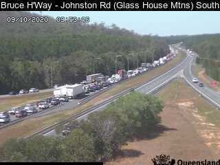 Traffic delays after a crash on the Bruce Highway