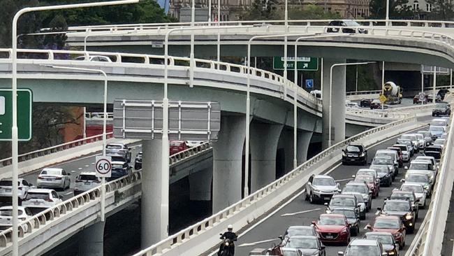 Traffic on Riverside Express in Brisbane City is expected to worsen in 2021.